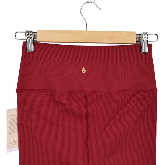 Spiritual Gangster Love Sculpt 7/8 Ruffle Legging Ruby Red Size XS/S NWT - Picture 8 of 8